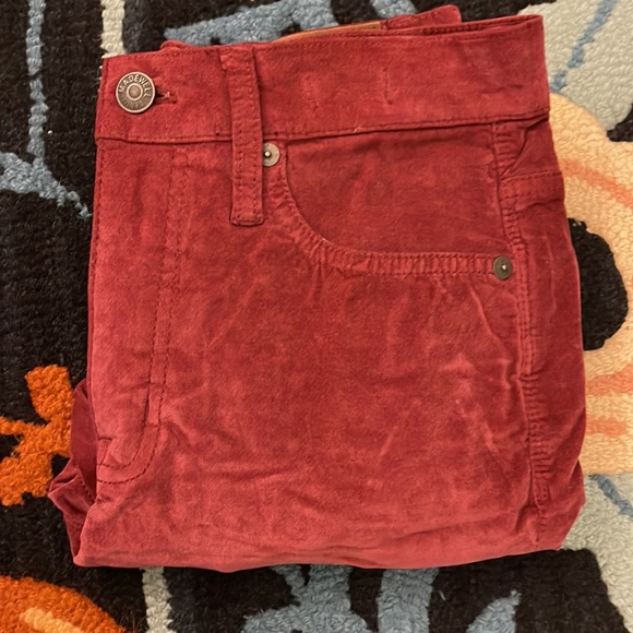 Madewell 10" High-Rise Skinny Jeans: Stretch Velvet Edition size 25P - Picture 3 of 5